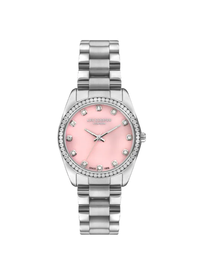 Lee Cooper Women's Analog Display Watch With Silver Metal Strap - LC07478.380