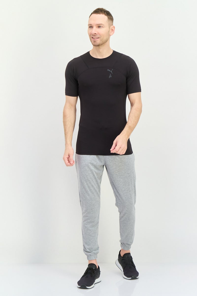 PUMA تي شيرت تدريب قصير الأكمام للرجال، رياضي، أسود - Image 4