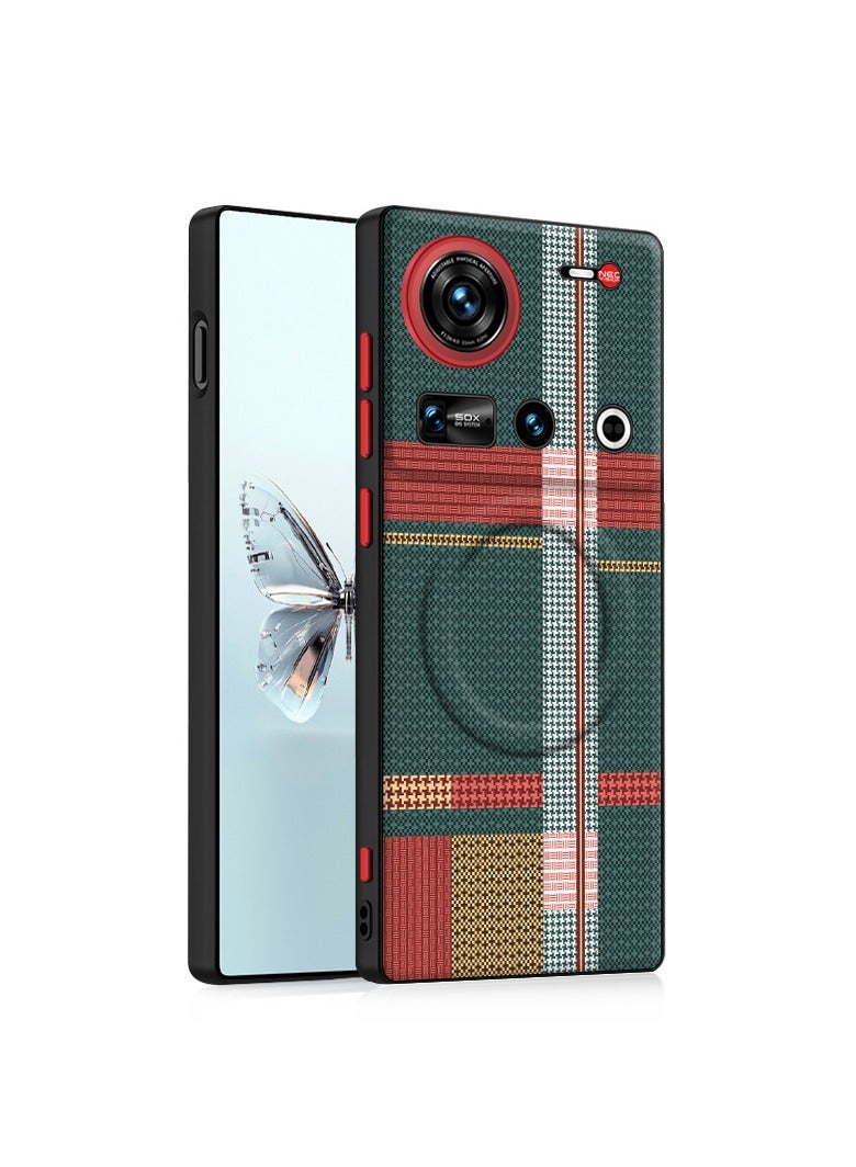 general Suitable for Nubia Z70S Ultra, strong magnetic suction + four corners of the airbag + lens height protection, light luxury texture and hardcore protection at the same time. - Image 1