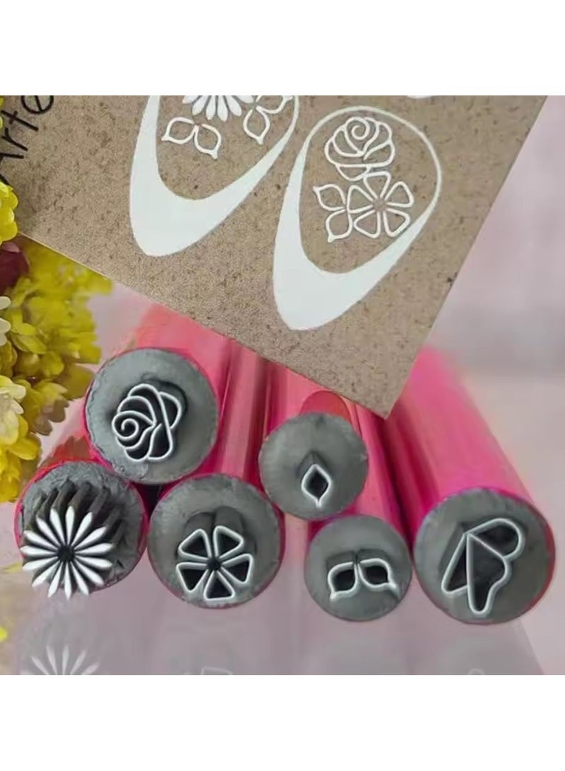 Goolsky Nail Art Stamp Pen Floral Butterfly Nail Art Stamper Kit with Diy Designs for Women Girls Nail Stamping Plates Tools for Art - Image 4