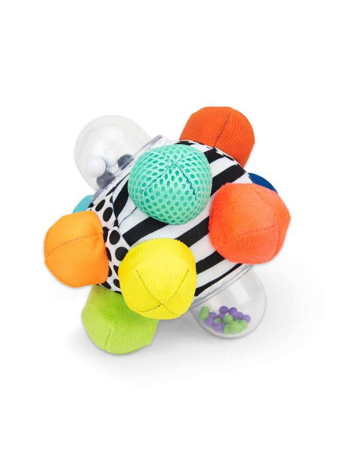 Sassy Developmental Bumpy Ball | High Contrast Colors And Patterns | Easy To Grasp Bumps Help Develop Motor Skills - Image 1