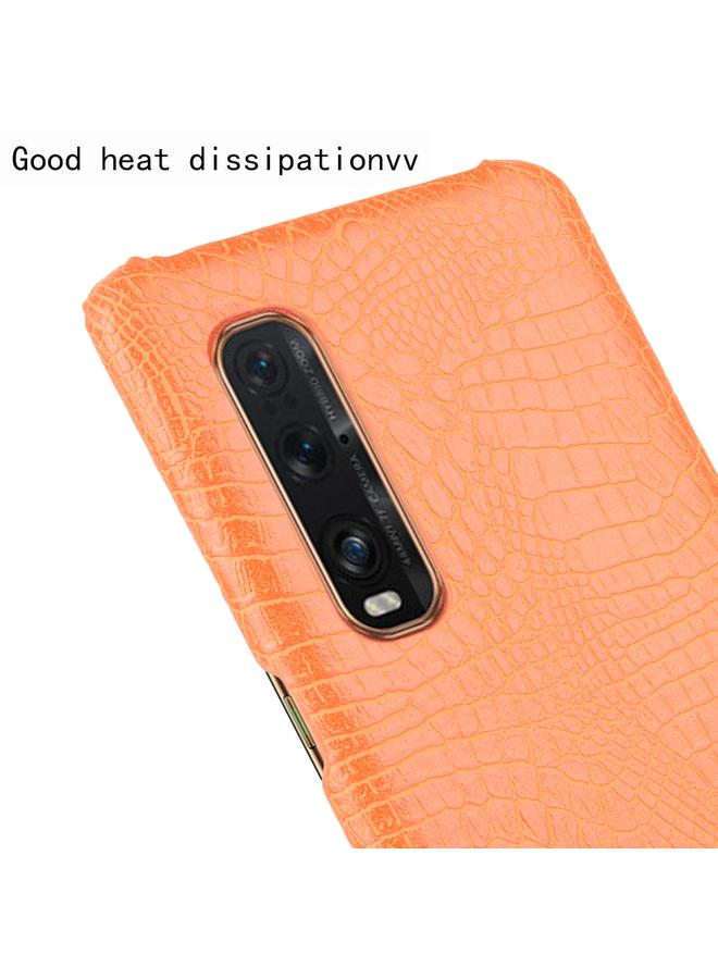 اس-توب جراب لهاتف Oppo Find X2 Pro مقاوم للصدمات مصنوع من جلد التمساح PC + PU - Image 5