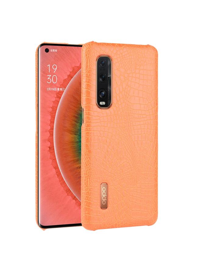 اس-توب جراب لهاتف Oppo Find X2 Pro مقاوم للصدمات مصنوع من جلد التمساح PC + PU - Image 1