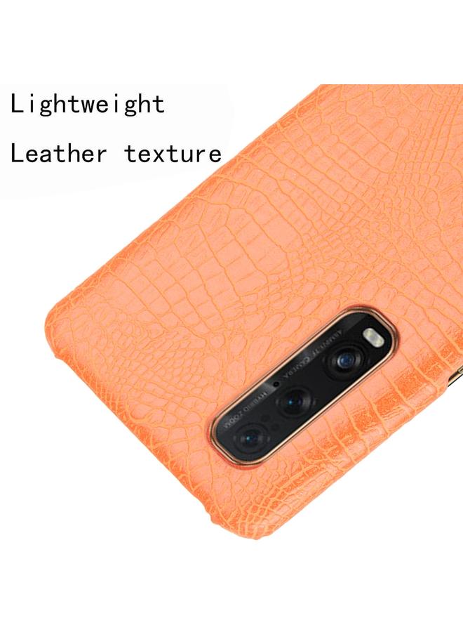 اس-توب جراب لهاتف Oppo Find X2 Pro مقاوم للصدمات مصنوع من جلد التمساح PC + PU - Image 4