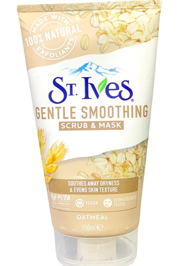 St. lves St.lves Gentle Smoothing  Scrub And Mask Oatmeali 150 Gm - Image 1