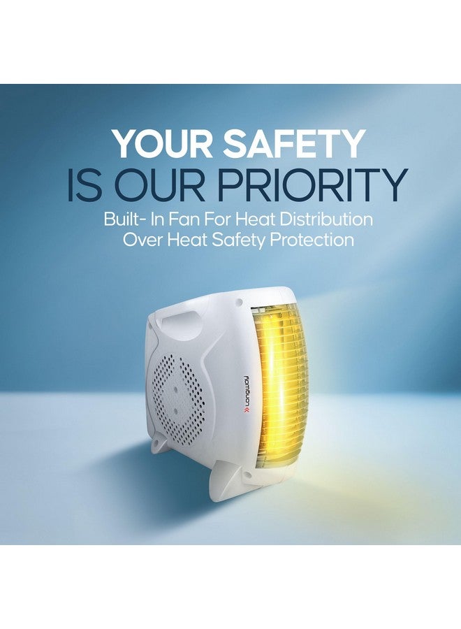 LONGWAY Longway Hot Max 2000/1000 W Fan Room Heater With ISI Approved (White)  - Image 4
