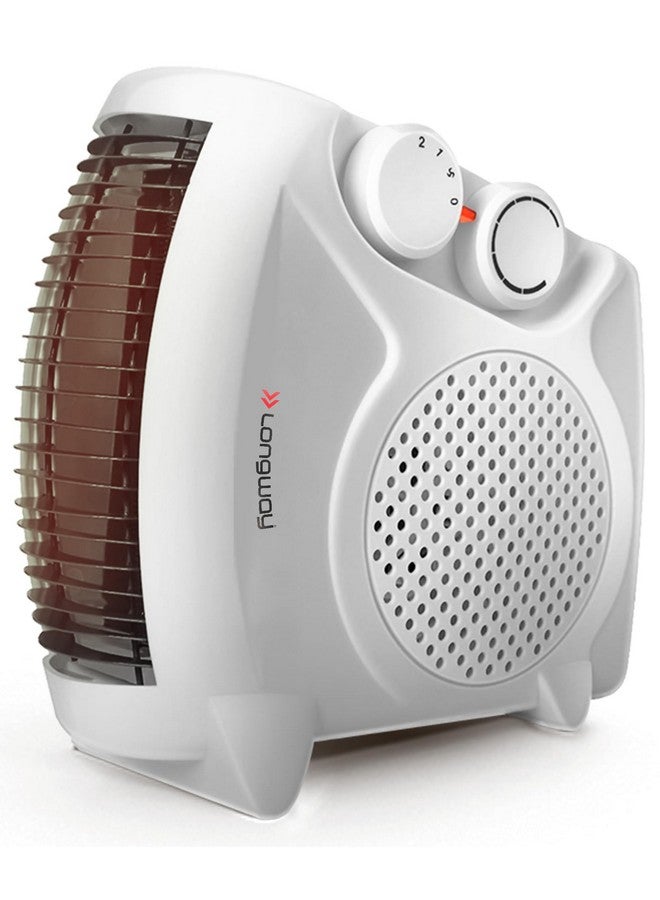 LONGWAY Longway Hot Max 2000/1000 W Fan Room Heater With ISI Approved (White)  - Image 1