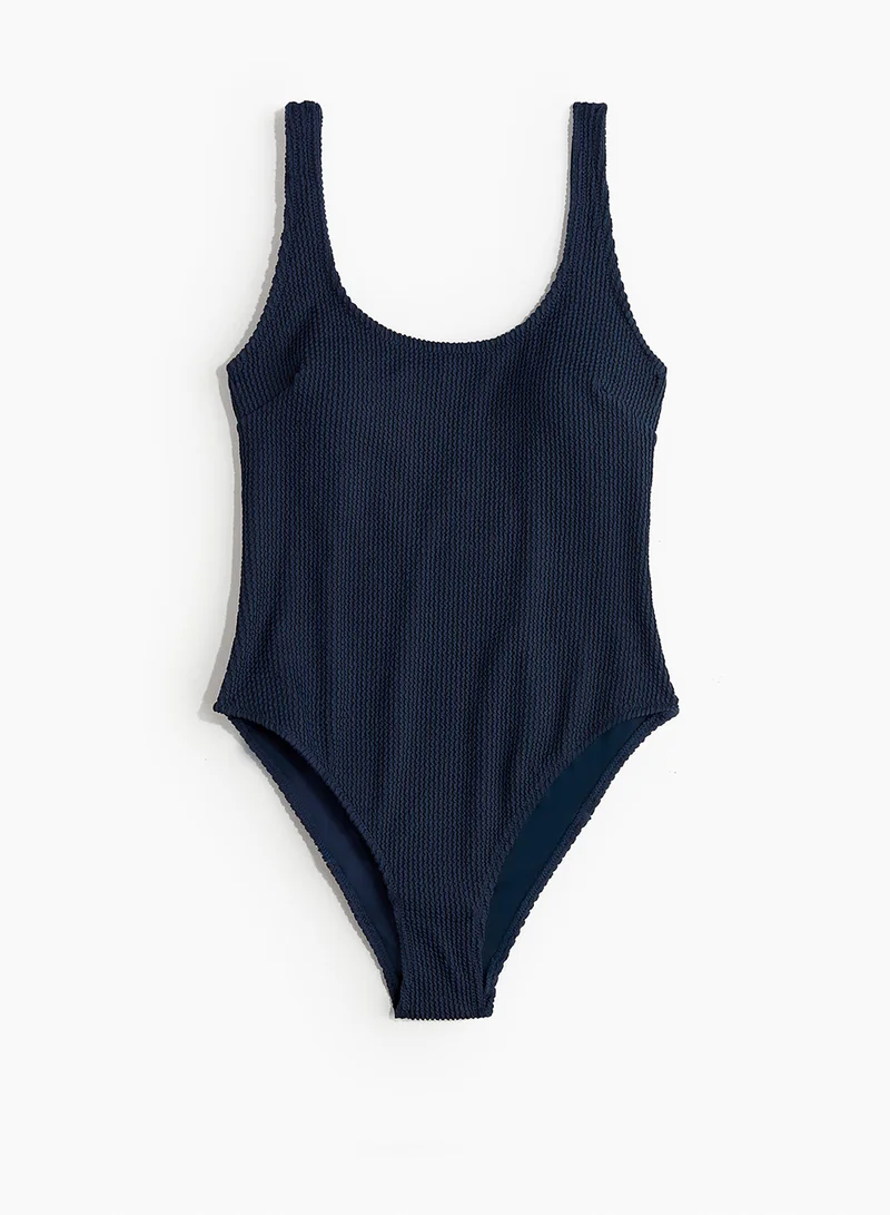 H&M Padded-Cup High-Leg Swimsuit
