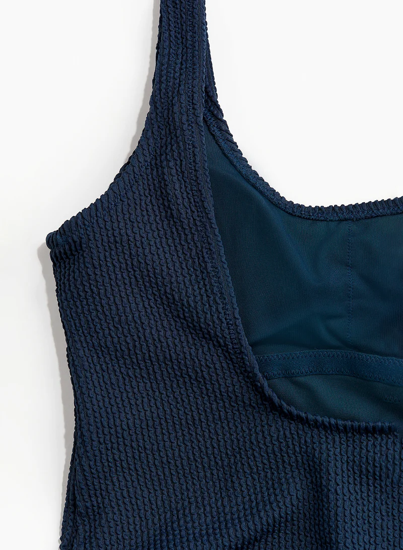 H&M Padded-Cup High-Leg Swimsuit