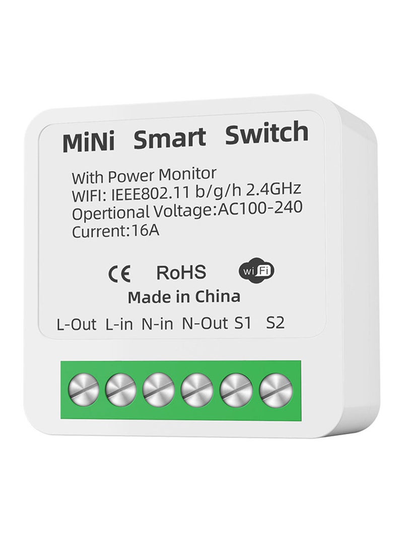 Smart home two line wifi switch with power monitor 16A  - Image 2
