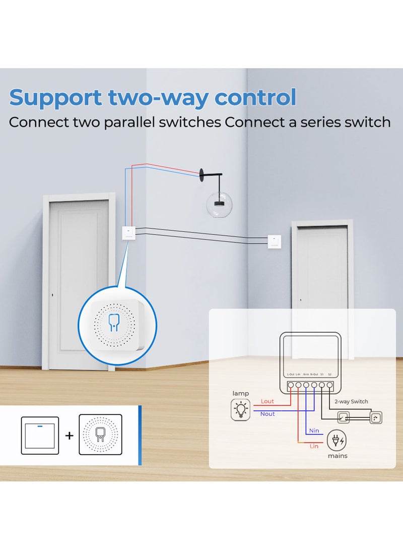 Smart home two line wifi switch with power monitor 16A  - Image 4