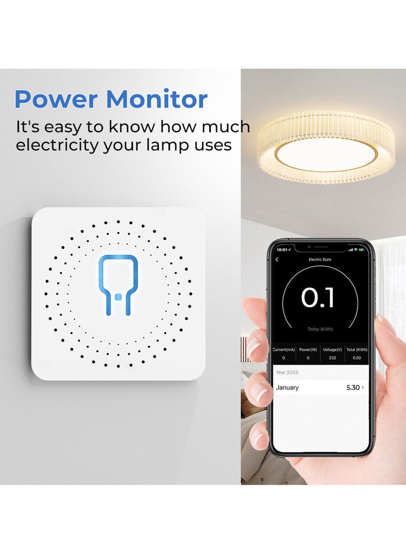 Smart home two line wifi switch with power monitor 16A  - Image 3