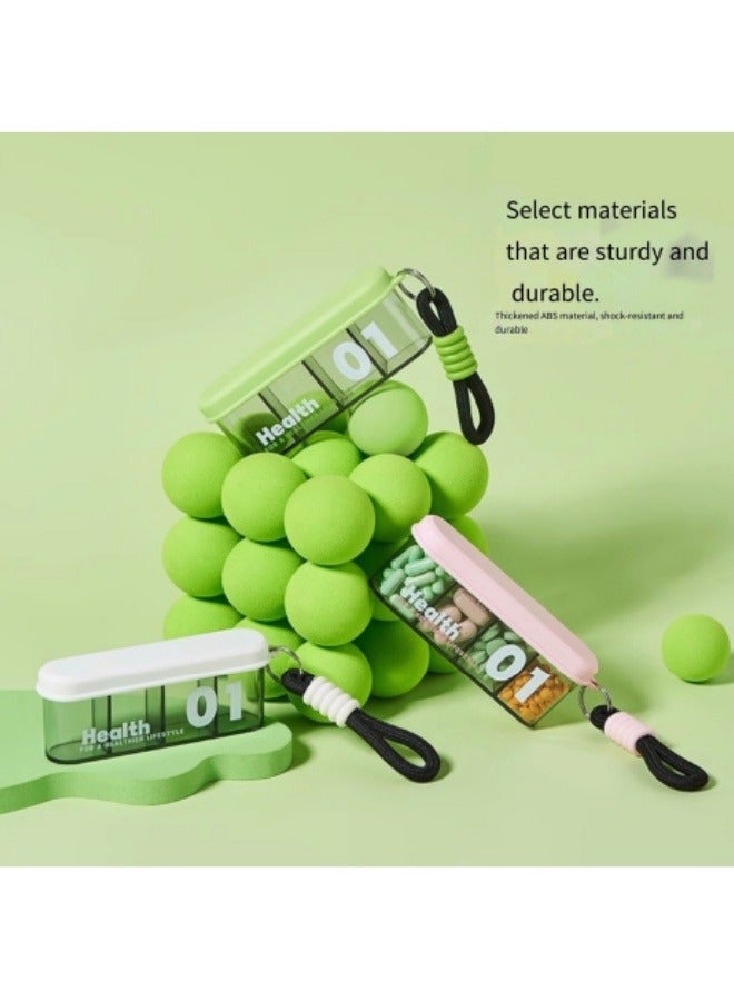 علبة حبوب محمولة للسفر مع علبة حبوبك الخضراء - Image 2