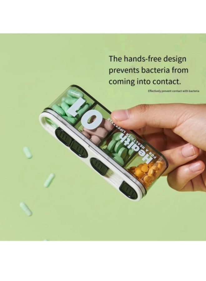 علبة حبوب محمولة للسفر مع علبة حبوبك الخضراء - Image 3