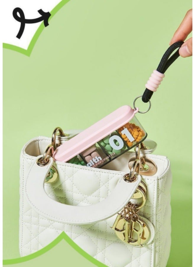 علبة حبوب محمولة للسفر مع علبة حبوبك الخضراء - Image 4