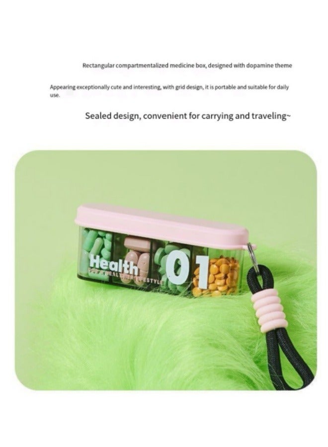 علبة حبوب محمولة للسفر مع علبة حبوبك الخضراء - Image 5