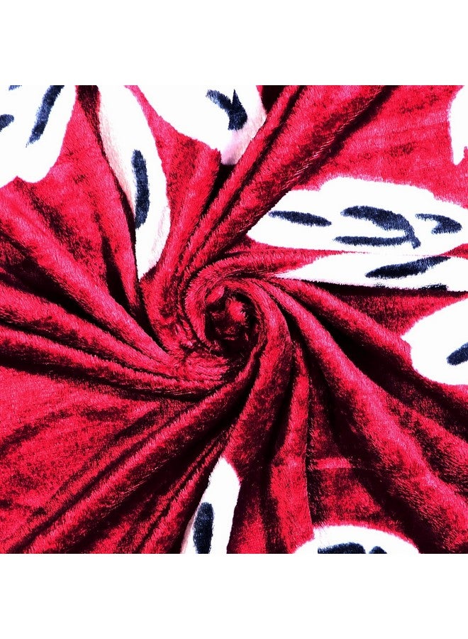 RD TREND 190 Gsm Flannel Warm Bedsheets For Winter, Double Flat Size 90 X 100 Inches, 2 Pillow Covers 300 TC 18 X 28 Inches (Red Floral, Double Flat) - Image 5