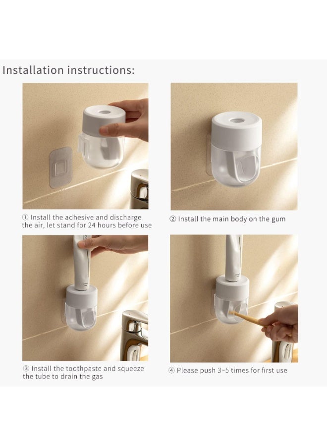 YelaJoy Wall Mounted Automatic Toothpaste Dispenser – No-Drill Installation, Visualization of Toothpaste Flow Rate, Adjustable for Kids & Adults, Bathroom Toothpaste Squeezer (BPA-Free) - Image 3