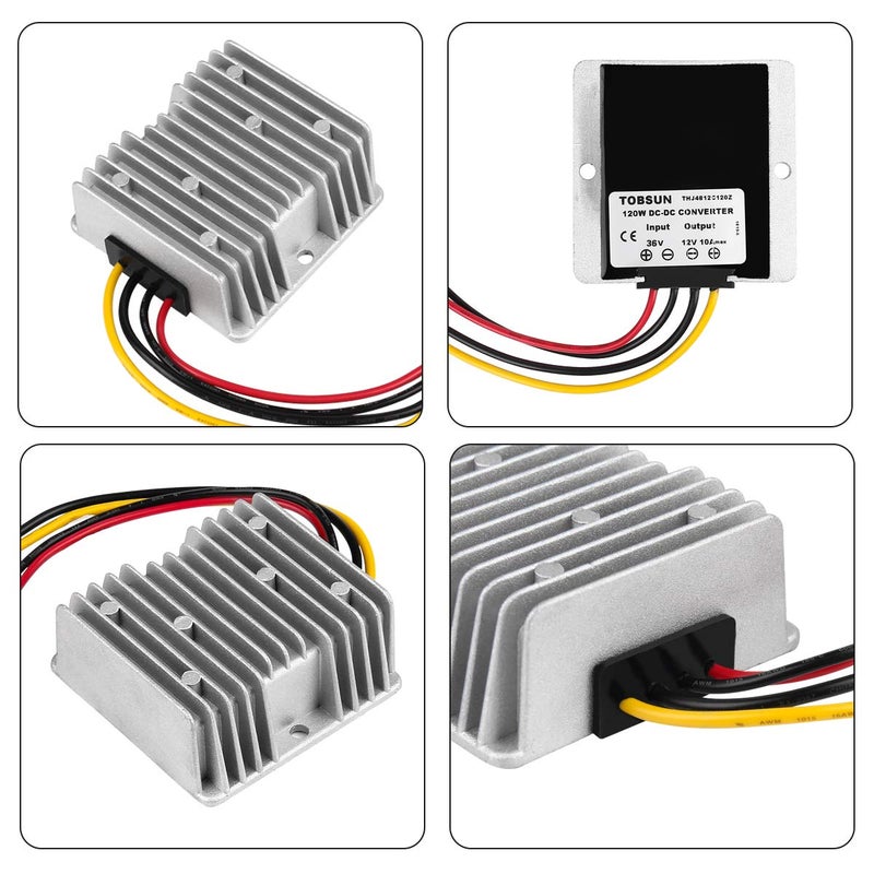 SUPERNIGHT DC Voltage Reducer DC 36V Step Down to 12V 10A 120W Voltage Regulator Power Converter Waterproof Module Transformer for Golf Cart Club Car - Image 2