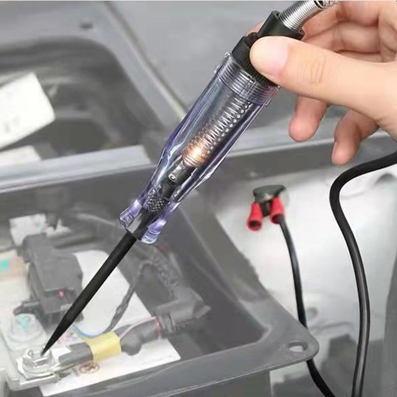 6 V 12 V 24 V Portable Car Automotive Electric Digital Display Circuit Tester Car Truck Circuit Probe Test Pen Automotive Test Light Tester with 2.8M Spring Wire - Image 2
