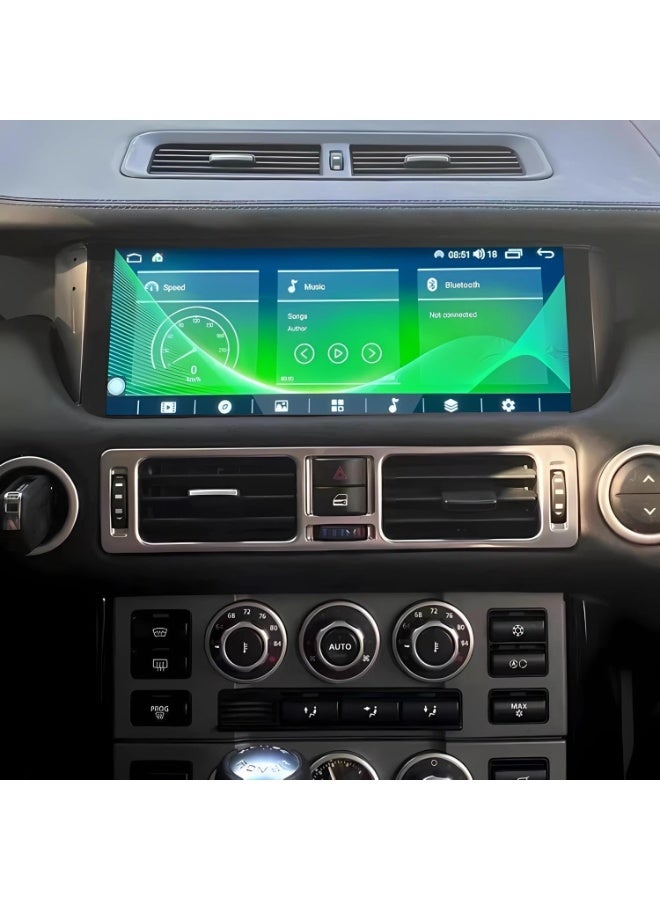 SHEZA STAR Android Car Stereo for Land Rover-Range Rover V8 L322 2002-2012 4GB RAM 64GB ROM Carplay, M-Link Wi-Fi BT, Radio GPS, 10.25 Inch IPS.QLED Touch Screen with AHD Camera Included - Image 1