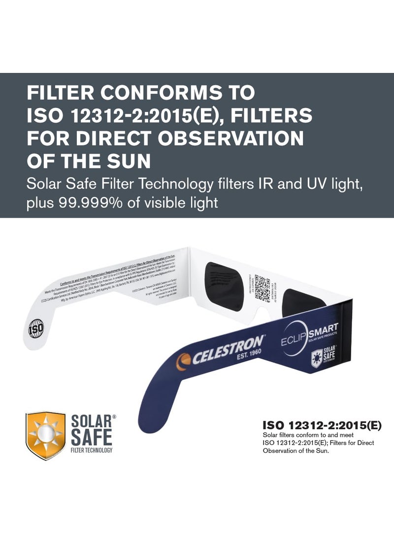 Celestron Celestron EclipSmart Solar Shades Observing Kit includes Four ISO Certified Solar Eclipse Glasses & 2017 Total Solar Eclipse Guidebook  - Image 2