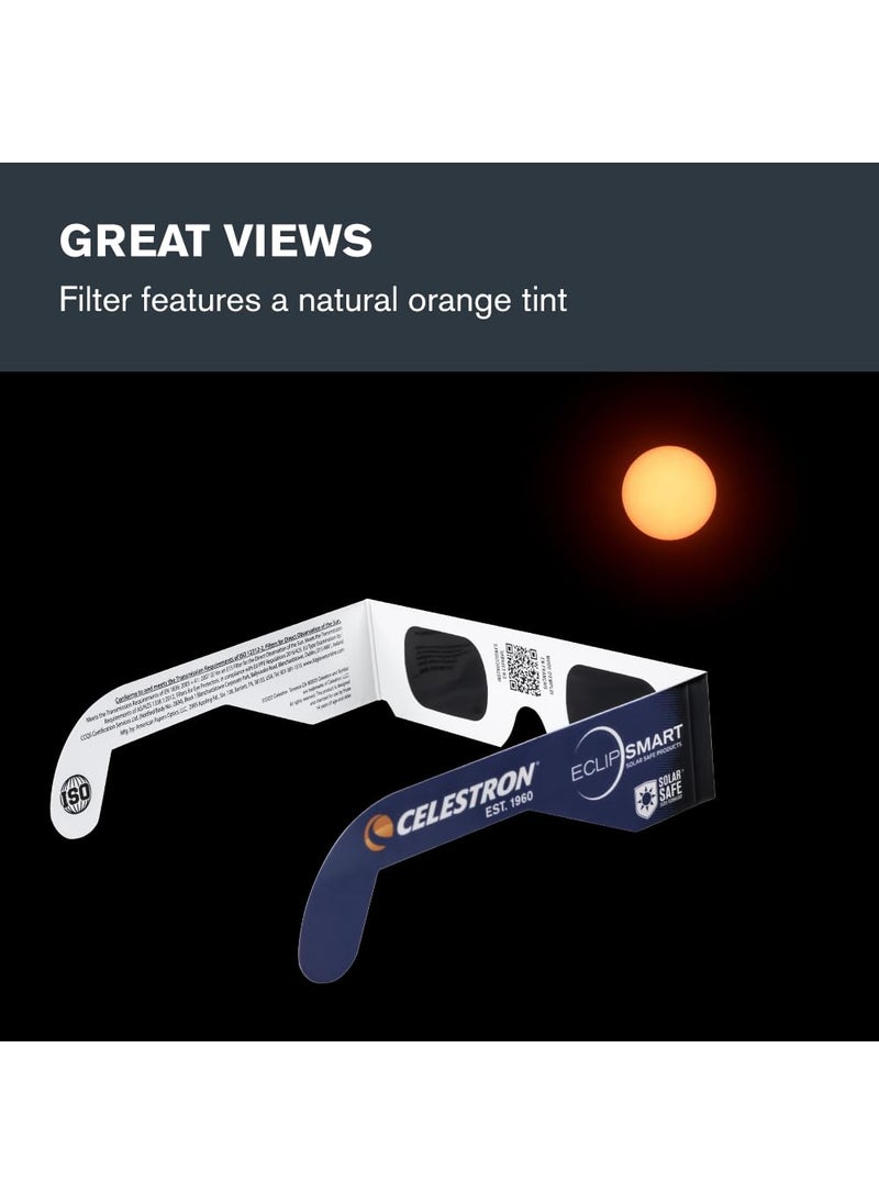 Celestron Celestron EclipSmart Solar Shades Observing Kit includes Four ISO Certified Solar Eclipse Glasses & 2017 Total Solar Eclipse Guidebook  - Image 5