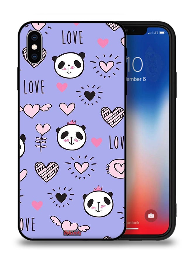 Tolwak Apple iPhone XS Max Protective Case Love And Panda Doodle - Image 1