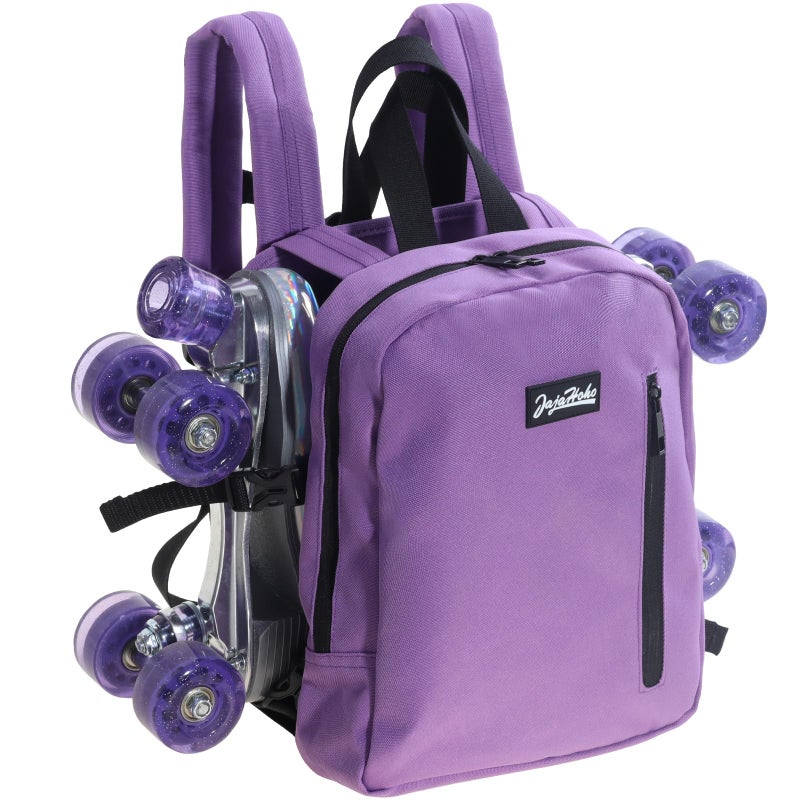 JajaHoho Roller skates bags for Women Men, Lavender Lilac Sports Backpack for Rollerskates, Ice skates, Inline skates, Skate Gear Storage, Durable and Stylish, 11.8 x 9 x 2.8 inches (Purple) - Image 1