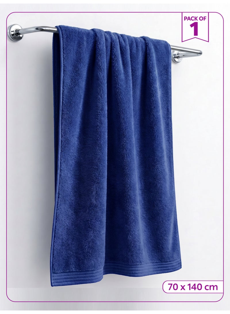 Donetella Bath Towel (1 Pack, 70 X 140 cm) - Microfiber 330 GSM - Super Soft, Highly Absorbent, Quick Drying Thick Bathroom Towels - Soft Hotel Quality for Bath and Spa - Image 1