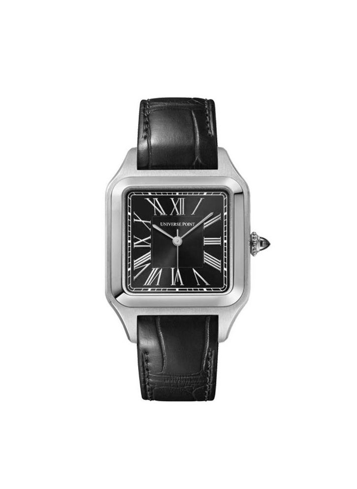 UNIVERSE POINT Santos Dumont Pilot Watch by Universe Point for Men - Roman Numerals, Leather Strap 