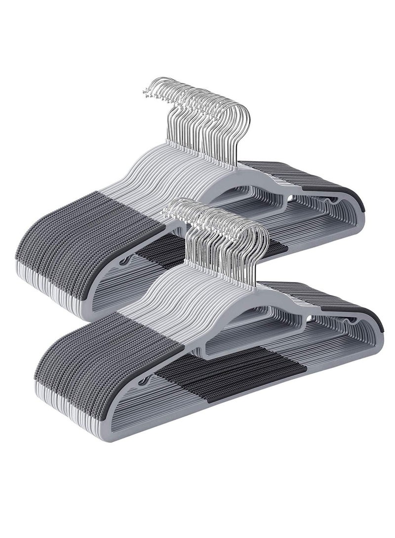 Durable Household Hangers, 30 Pack Heavy Duty Plastic Hangers with Non-Slip Design, Space Saving Hangers, 0.65" Thick, Rotatable Hook, - Image 1