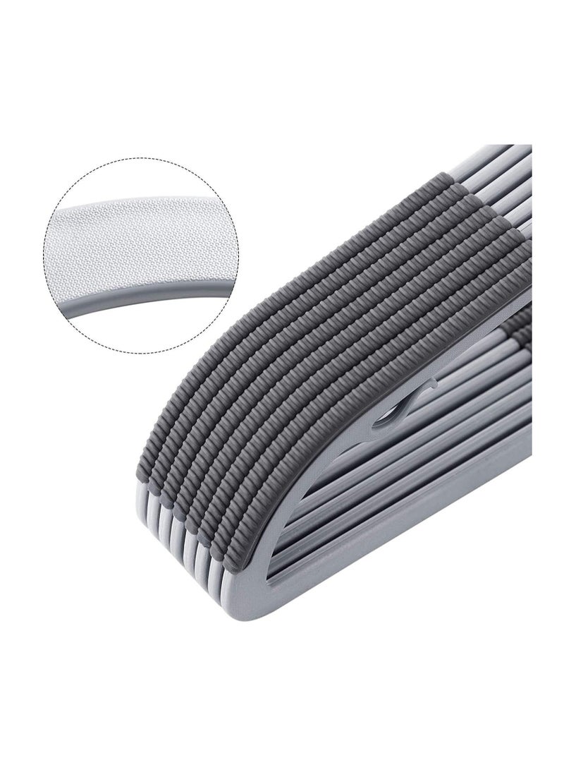 Durable Household Hangers, 30 Pack Heavy Duty Plastic Hangers with Non-Slip Design, Space Saving Hangers, 0.65" Thick, Rotatable Hook, - Image 5