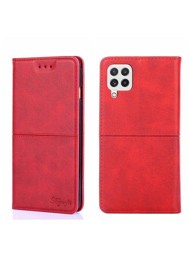 S-TOP Case For Samsung Galaxy A22 5G Cow Texture Magnetic Horizontal Flip Leather Phone Case - Image 1