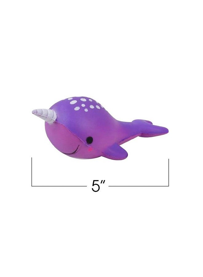 ArtCreativity Squeezy Narwhals Set Of 4 Scented Slow Rising Stress Relief Toys For Kids Squeezable Narwhale Birthday Party Favors And Goodie Bag Fillers 4 Cute Colors - Image 3