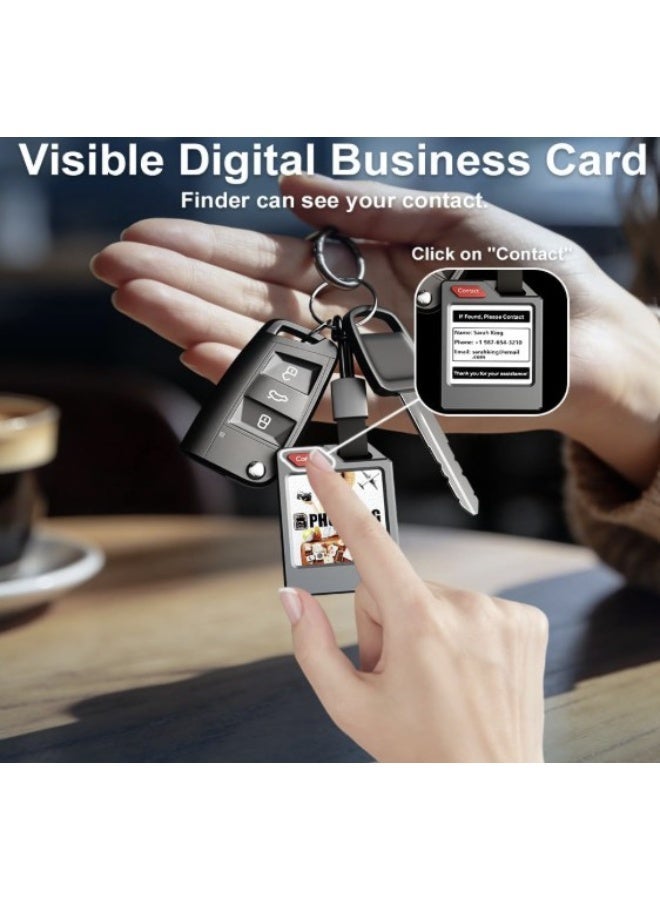 PhotoTag Smart Tracker & Smart Tag Bluetooth Tracker, Item Finder & Key Finder for Keys, Luggage, Wallets & Bags, Apple Find My & Android Find My Compatible, Color E-Ink Display, IP65, 10-Month Battery - Image 5