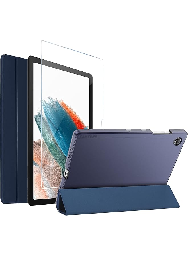 Procases Galaxy Tab A8 10.5 Inch Case With Screen Protector Slim Stand Hard Shell Protective Smart Cover For Tab A8 10.5 Inch Tablet 2022 Release Sm X200 X205 X207 Navy - Image 1