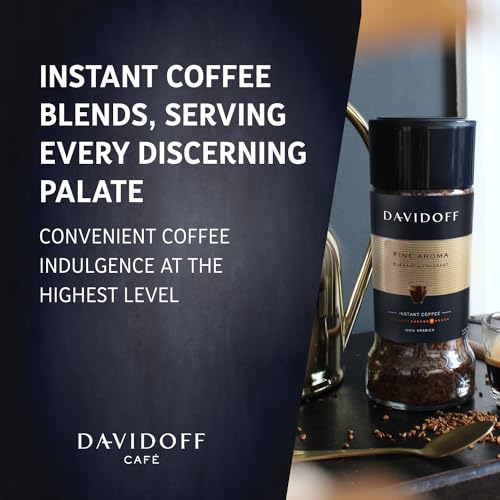 Davidoff Fine Aroma Instant Coffee 7/12 Intensity - 100% Arabica, 3.53 oz 100g, Granule, Glass Bottle - Image 3