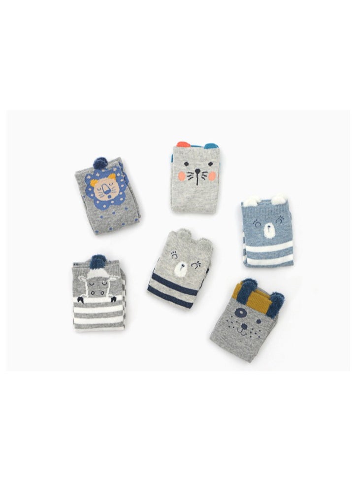 Children's Floor Socks Baby Non-Slip Socks 6 Pairsï¼12-14CM) - Image 2