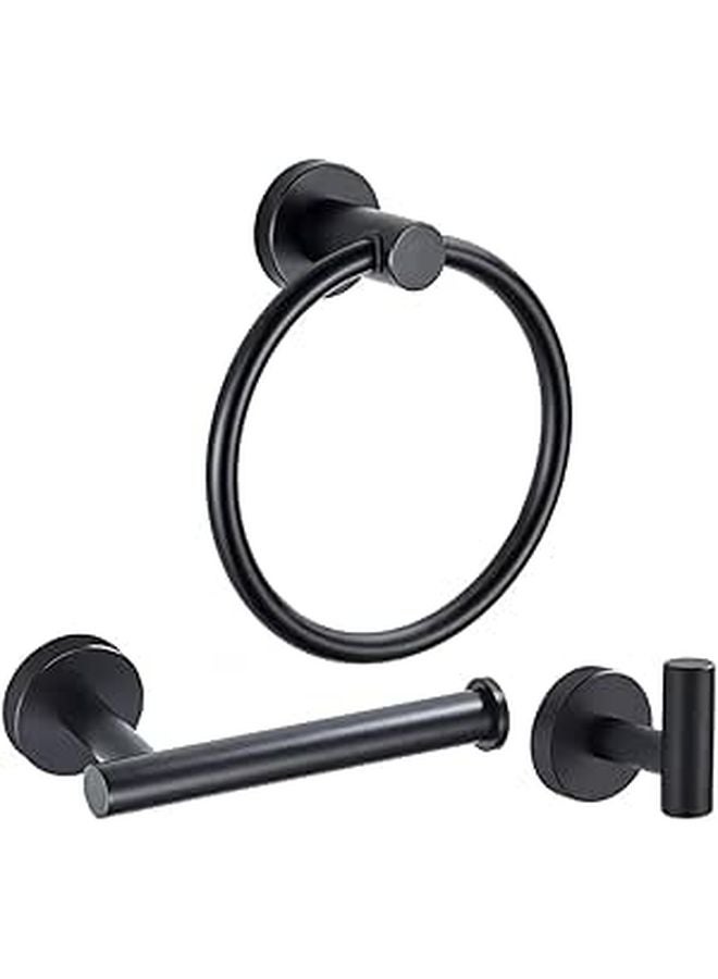 Multi Functional 3 Piece Bathroom Towel Rack Bar For Organized Storage Kitchen Bathroom - Image 1