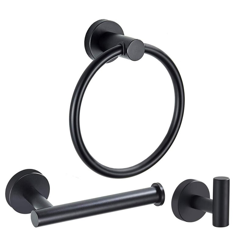 Multi Functional 3 Piece Bathroom Towel Rack Bar For Organized Storage Kitchen Bathroom - Image 2