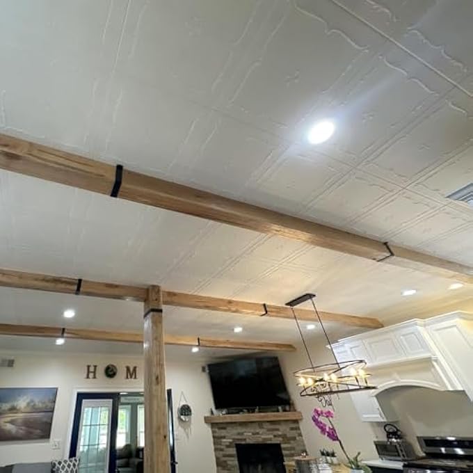 A R05 SPRING BUDS FOAM GLUE-UP CEILING TILE (128 SQ. FT./CASE), PACK OF 48, PLAIN WHITE - Image 3