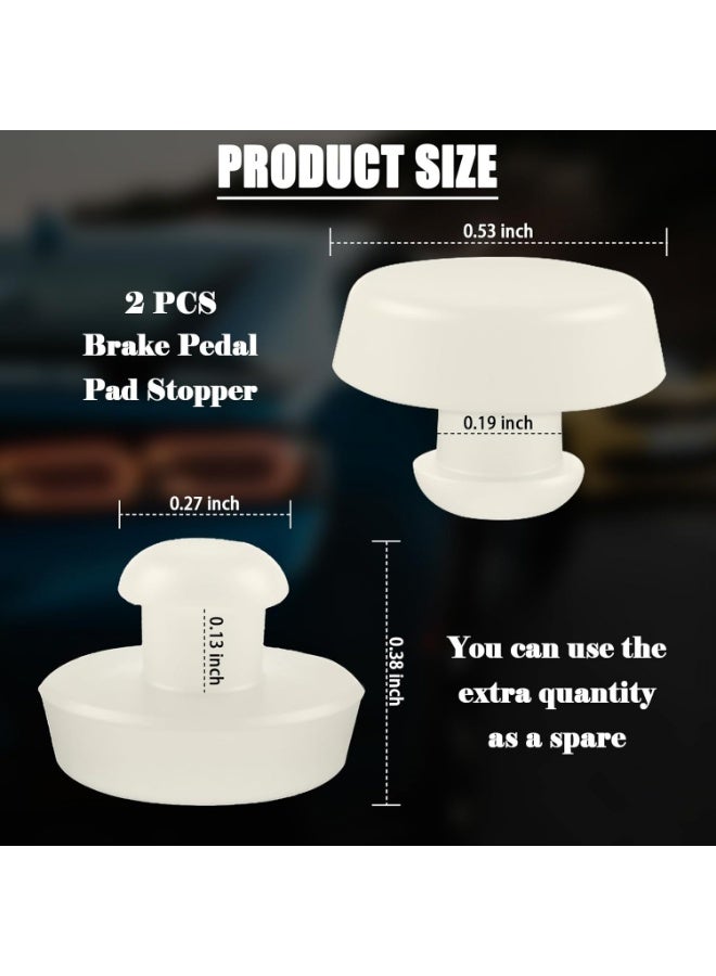 2PCS Brake Pedal Stop Pad Replacement OEM 32876-4B000/3287636000,Practical Brake Switch Stopper Compatible with Hyundai/Kia,Professional Brakes Light Switch Stopper - Image 2