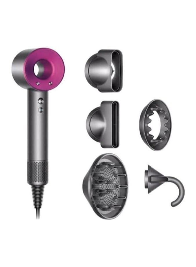 5-in-1 Professional High-Speed Leafless Hair Dryer with Curling Attachment – Premium Salon-Grade Electric Hair Styling Tool for All Hair Types - Image 2