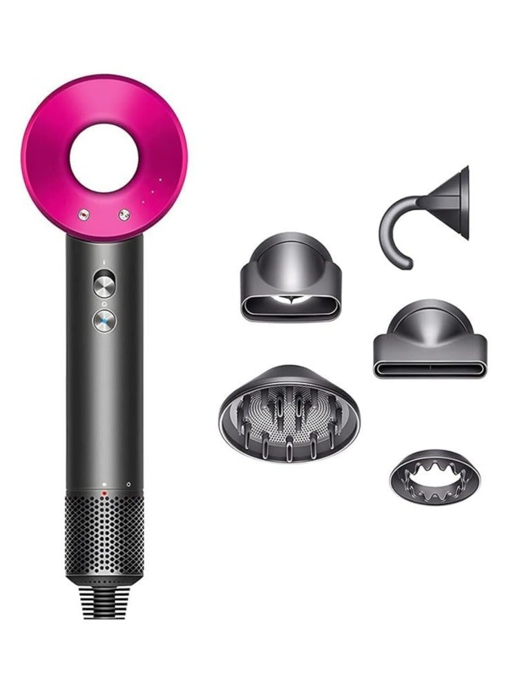 5-in-1 Professional High-Speed Leafless Hair Dryer with Curling Attachment – Premium Salon-Grade Electric Hair Styling Tool for All Hair Types - Image 1