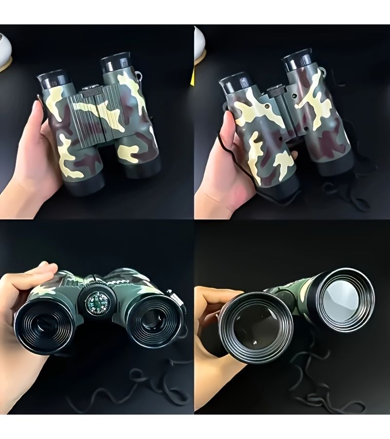 Yellow Kids Binoculars for Bird Watching Camping Science Detective Gifts - Image 3