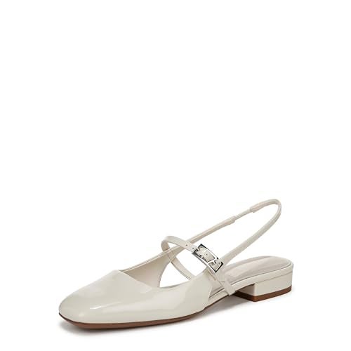 Franco Sarto Womens Destin Ballet Flat Pearl White Patent 7 M - Image 1