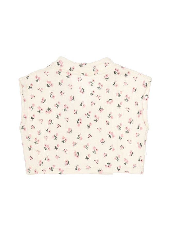 Zara sweet & Innocent Kids' Warm Floral Vest - Cozy Cotton Homewear - Image 3