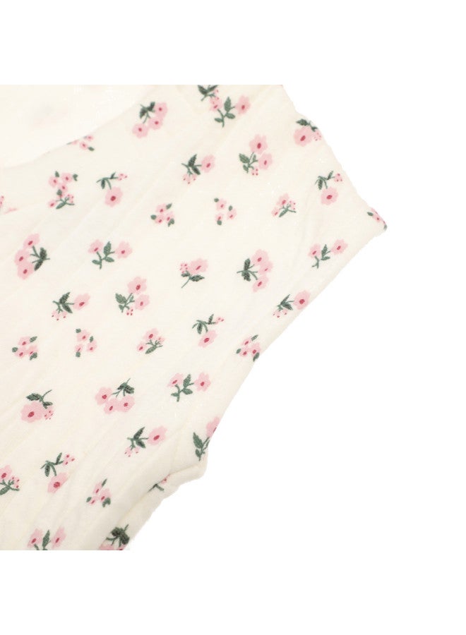 Zara sweet & Innocent Kids' Warm Floral Vest - Cozy Cotton Homewear - Image 5