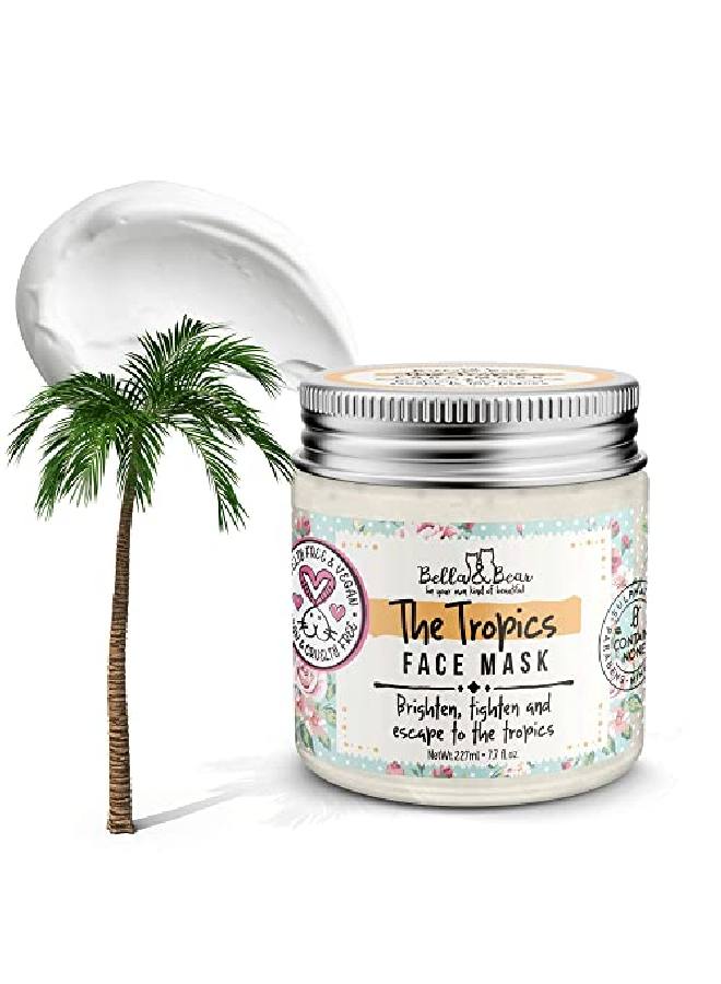 Bella and Bear Tropics Face Mask Brighten Tighten Tone Pore Minimizer Cruelty Free Vegan - Image 3